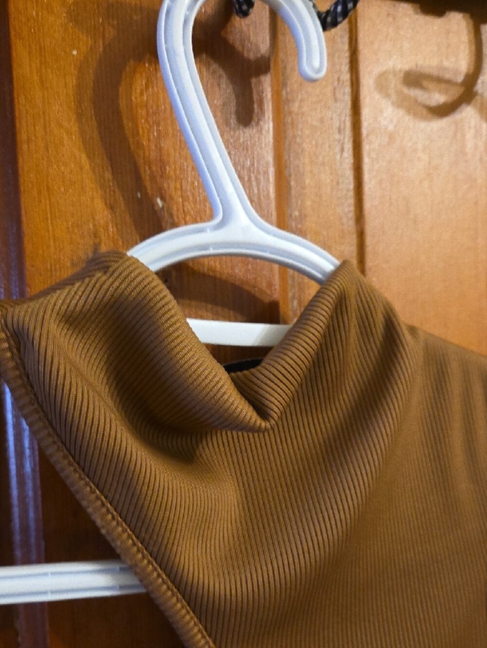 Anine Bing Ribbed High-Neck Racerback Tank - Brown - Picture 7 of 7